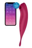 Вакуумный вибратор Satisfyer Twirling Pro+ dark red 104692 фото