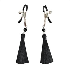 Затискач для сосків Art of Sex - Nipple clamps Black Tassels 103752 фото