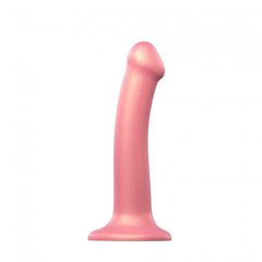 Насадка для страпону Strap-On-Me Mono Density Dildo Rose M, діам. 3,3 см, одношаровий силікон, гнучк 100118 фото