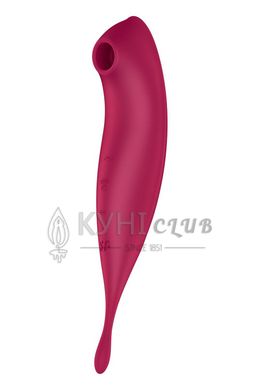 Вакуумный вибратор Satisfyer Twirling Pro+ dark red 104692 фото