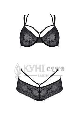 Комплект Passion DROSERA BIKINI black, L/XL, бюстгальтер и трусики-кюлоты 108489 фото