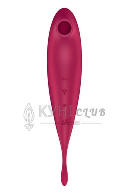 Вакуумный вибратор Satisfyer Twirling Pro+ dark red 104692 фото