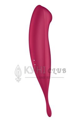 Вакуумный вибратор Satisfyer Twirling Pro+ dark red 104692 фото