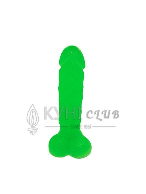 Крафтове мило-член із присоскою Чистий Кайф Green size L, натуральне 100729 фото