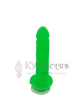 Крафтове мило-член із присоскою Чистий Кайф Green size L, натуральне 100729 фото