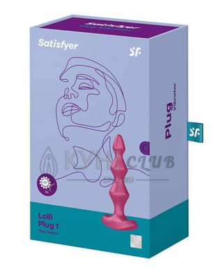 Анальний стимулятор-намистини з двома моторами Satisfyer Lolli-Plug 1 Berry 102764 фото