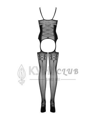 Бодістокінг Obsessive Bodystocking G314 S/M/L, імітація корсета та корсетної шнурівки 105223 фото