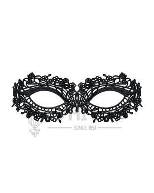 Мереживна маска Obsessive A710 mask, єдиний розмір, чорна 105172 фото