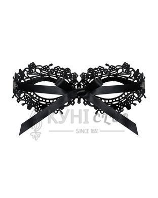 Мереживна маска Obsessive A710 mask, єдиний розмір, чорна 105172 фото