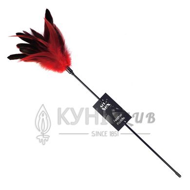 Лоскітка з пером півня Art of Sex – Feather Paddle, червона 104585 фото