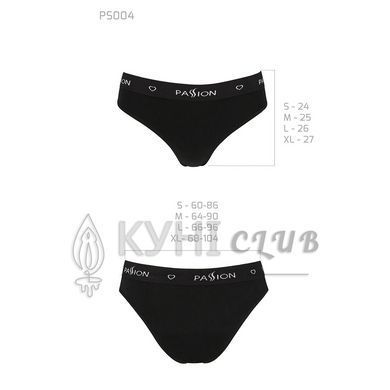 Трусики-слипы из хлопка с эластаном Passion PS004 PANTIES black, size S 102210 фото