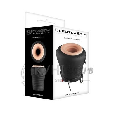 Мастурбатор ElectraStim Jack Socket для електростимулятора, сумісний з MyStim, Чорний 101330 фото