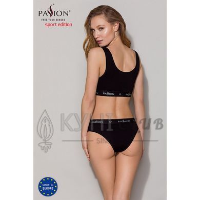 Трусики-слипы из хлопка с эластаном Passion PS004 PANTIES black, size S 102210 фото