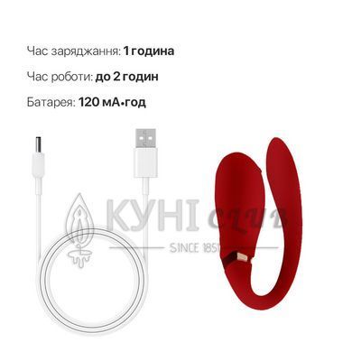 Смартвібратор для пар Zalo &mdash; Fanfan Bright Red 104647 фото
