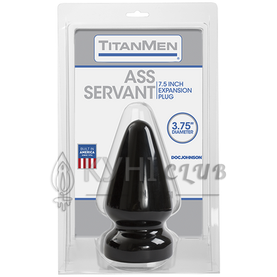 Пробка для фістингу Doc Johnson Titanmen Tools - Butt Plug 3.75 Inch Ass Servant, діаметр 9,4см 109366 фото