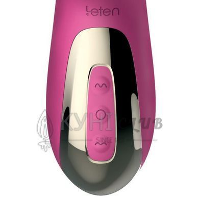 Вібратор-пульсатор Leten Automatical Thrusting Vibrator з підігрівом, що перезаряджається, 10 режимі 101111 фото
