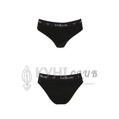 Трусики-слипы из хлопка с эластаном Passion PS004 PANTIES black, size S 102210 фото
