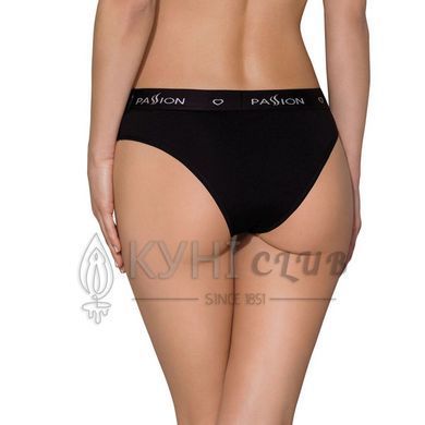 Трусики-слипы из хлопка с эластаном Passion PS004 PANTIES black, size S 102210 фото