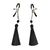 Затискач для сосків Art of Sex - Nipple clamps Black Tassels 103752 фото