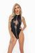 Боді з мокрим ефектом Noir Handmade F294 Powerwetlook bodysuit with front zipper, L 108195 фото 2