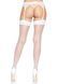 Панчохи-сітка для кріплення на пояс Leg Avenue Nylon Fishnet Thigh Highs One size, White 106019 фото 2