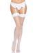 Панчохи-сітка для кріплення на пояс Leg Avenue Nylon Fishnet Thigh Highs One size, White 106019 фото 5