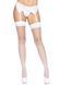 Панчохи-сітка для кріплення на пояс Leg Avenue Nylon Fishnet Thigh Highs One size, White 106019 фото 1