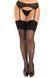 Панчохи зі стразами Leg Avenue Wide Top Rhinestone Sheer Stockings, One Size, чорні, вище коліна 110096 фото 1