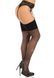 Панчохи зі стразами Leg Avenue Wide Top Rhinestone Sheer Stockings, One Size, чорні, вище коліна 110096 фото 2