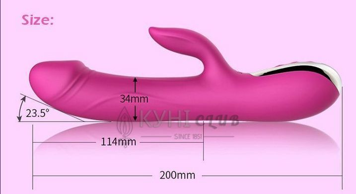Вібратор-пульсатор Leten Automatical Thrusting Vibrator з підігрівом, що перезаряджається, 10 режимі 101111 фото