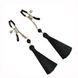 Затискач для сосків Art of Sex - Nipple clamps Black Tassels 103752 фото 3