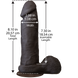 Фаллоимитатор Doc Johnson The Realistic Cock 8 inch Black - ULTRASKYN, Vack-U-Lock, диаметр 5,1см 108739 фото 2