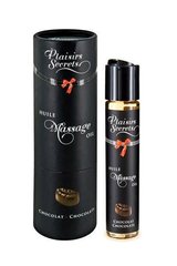 Масажна олія Plaisirs Secrets Chocolate (59 мл) з афродизіаками, їстівна, подарункове паковання 108722 фото