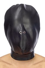 Капюшон для БДСМ Fetish Tentation Closed BDSM hood in leatherette 102527 фото