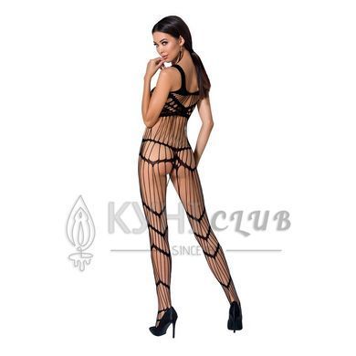 Бодістокінг Passion BS058 black, комбінезон, дуже повітряний 100742 фото