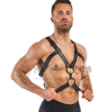 Портупея Bedroom Fantasies: Rocco Bondage Harness, чорна 106839 фото