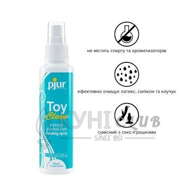 Антибактериальный спрей для секс-игрушек pjur Toy Clean 100 мл без спирта, деликатный 100451 фото