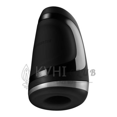 Мастурбатор Satisfyer Men Heat Vibration імітатор мінету, підігрів та вібрація, стимуляція головки 100342 фото