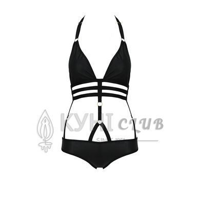 Боді монокіні під латекс Passion Exclusive LAMIS BODY L/XL, black 100782 фото