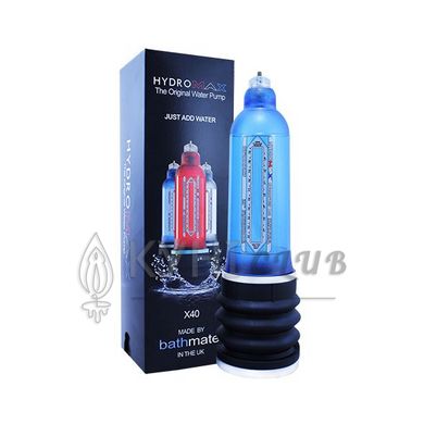 Гідропомпа Bathmate Hydromax 9 Blue (X40), для члена довжиною від 18 до 23см, діаметр до 5,5 см 100496 фото