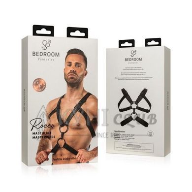 Портупея Bedroom Fantasies: Rocco Bondage Harness, чорна 106839 фото