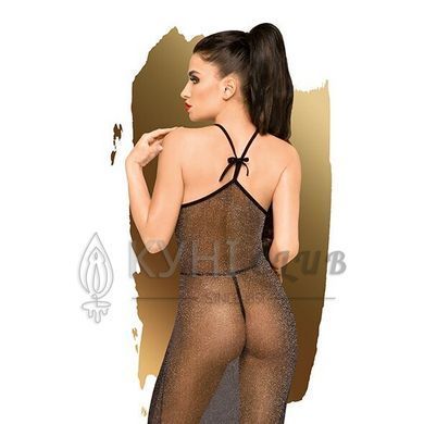 Платье в пол с люрексовой ниткой и стрингами Penthouse - Love on Fire Black S/M 105134 фото