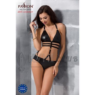 Боді монокіні під латекс Passion Exclusive LAMIS BODY L/XL, black 100782 фото