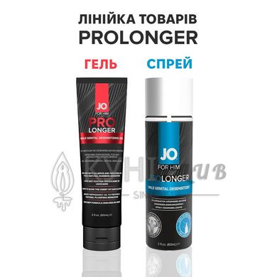 Пролонгер гель JO Prolonger Gel (60 мл) з олією перцевої м’яти, гвоздикового перцю та пачулів 100127 фото