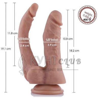 Подвійний фалоімітатор Hismith 9.8" Double Penetrator Silicone Dildo SO9959 фото