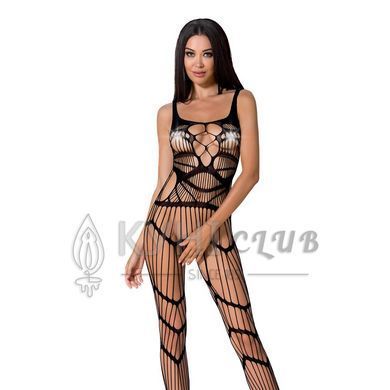 Бодістокінг Passion BS058 black, комбінезон, дуже повітряний 100742 фото