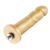 Золотий фалоімітатор Hismith 6.8″ Golden Silicone Dildo, система KlicLok 104184 фото