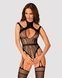 Ажурний бодістокінг з отворами Obsessive Bodystocking G327 black S/M/L, комбінезон, з доступом 105232 фото 1
