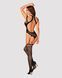 Ажурний бодістокінг з отворами Obsessive Bodystocking G327 black S/M/L, комбінезон, з доступом 105232 фото 4