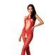 Сітчастий бодістокінг з відкритим животом Passion BS081 red 102591 фото 1